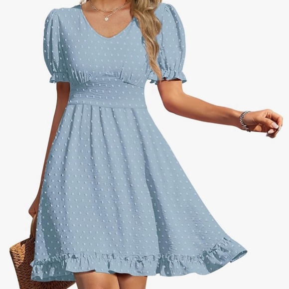 Blue Polka Dot Dress - Picture 3 of 3